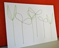 red bird crafts Sew A Spring Sprout